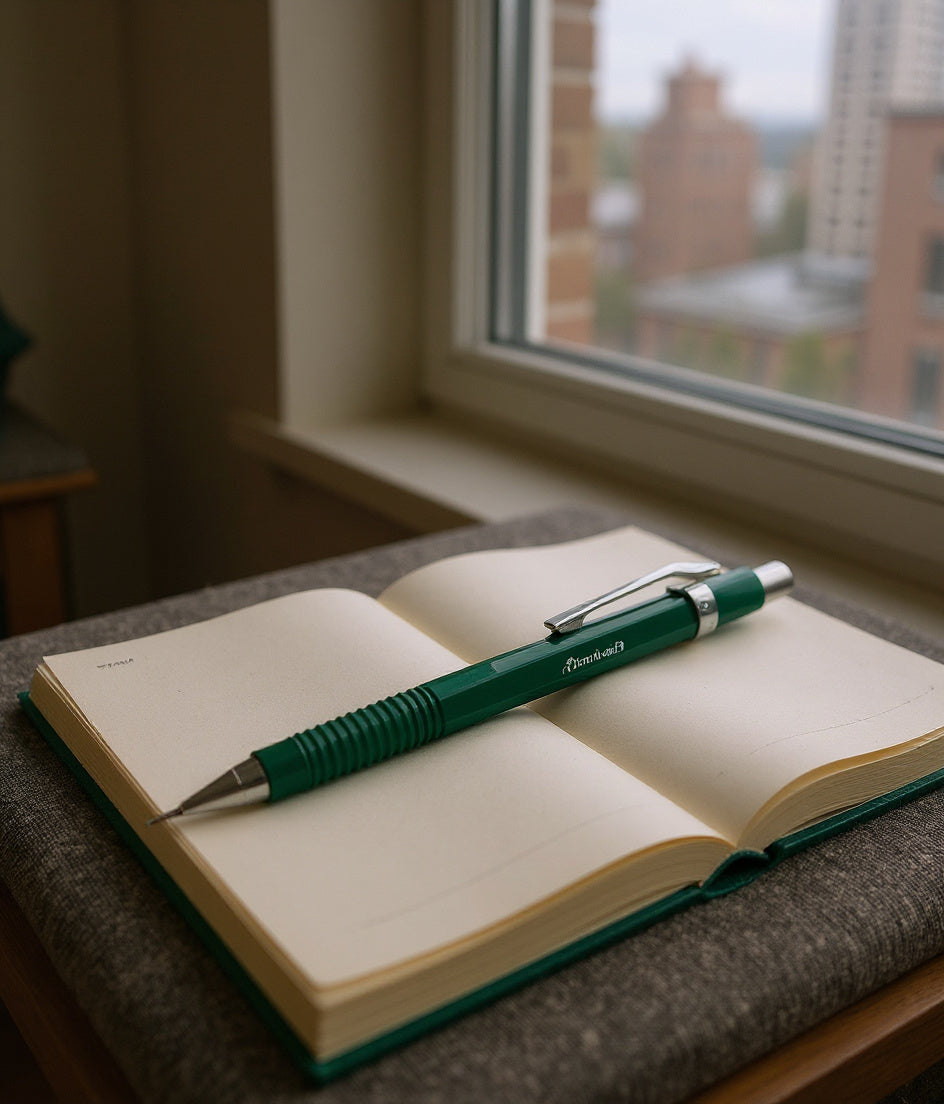 Pentel Sharp Mechanical Pencil, 0.5 mm, HB (#2.5), Black Lead, Green Barrel