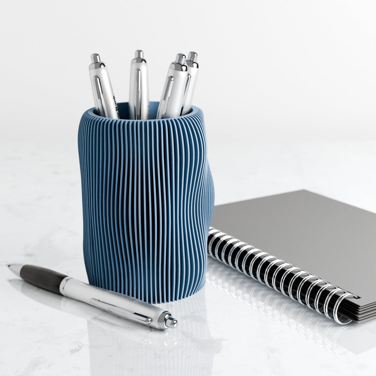 Wavy Ceramic Pencil Cup