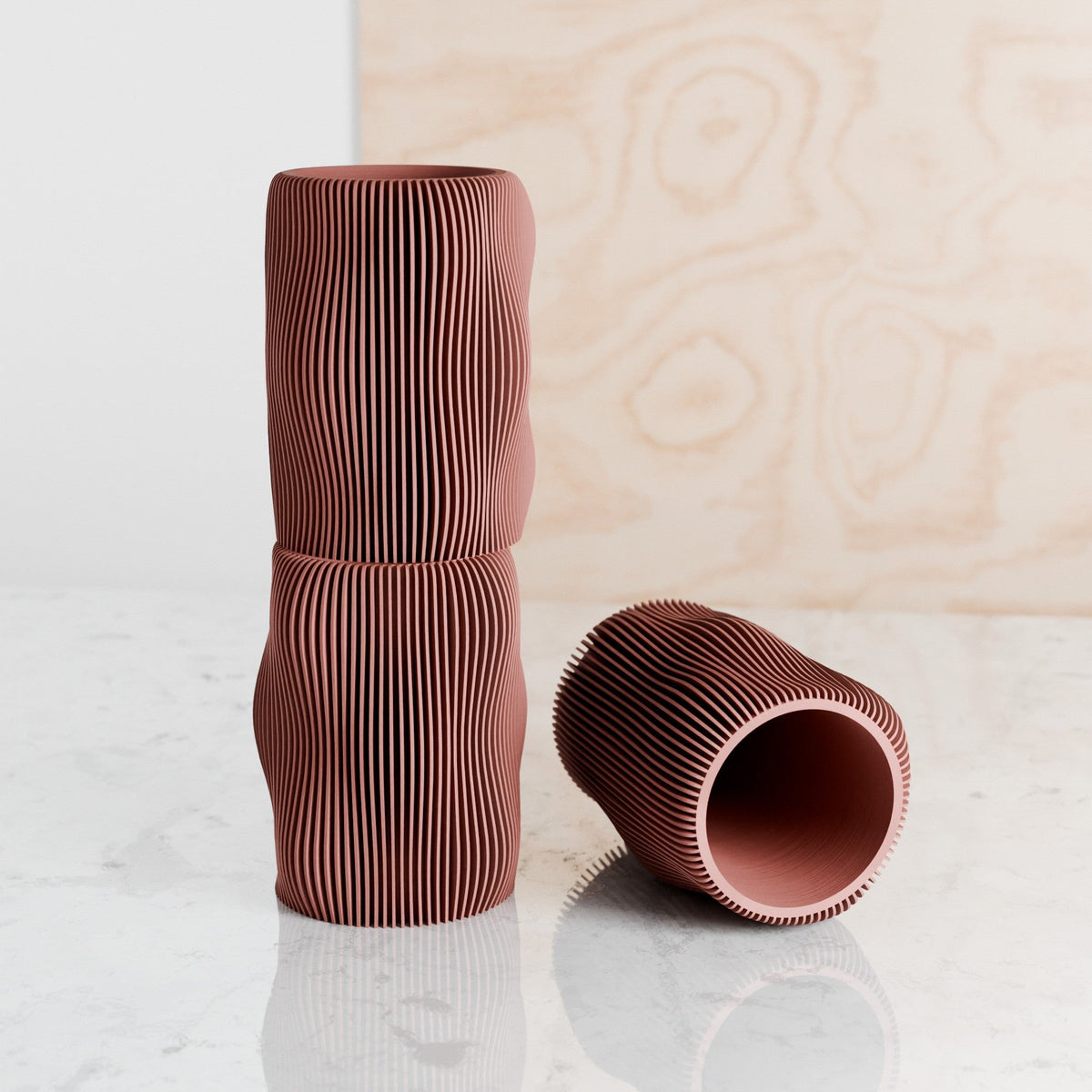 Wavy Ceramic Pencil Cup
