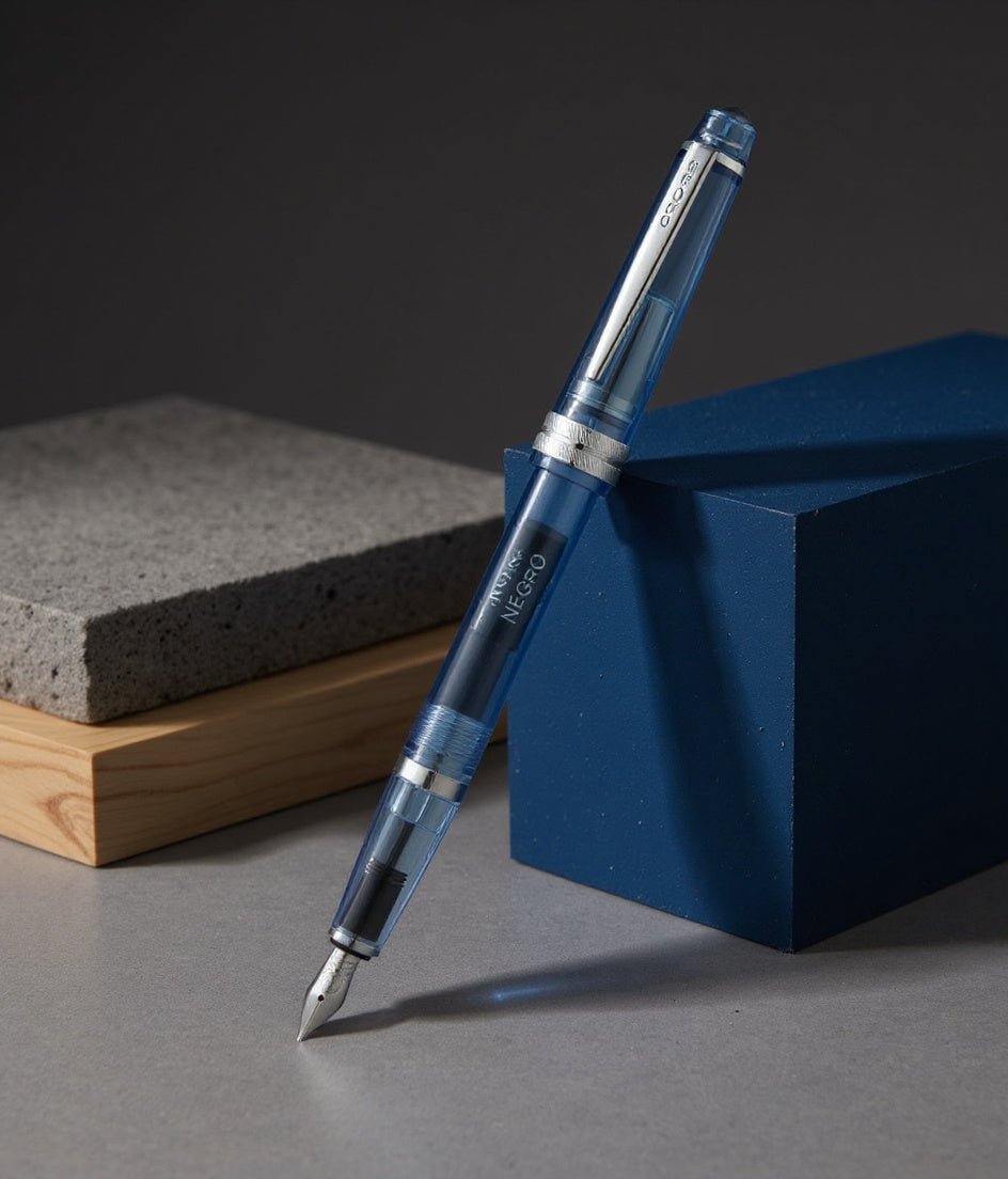 Bailey Light™ Translucent Navy-Blue Resin Extra-Fine Nib Fountain Pen