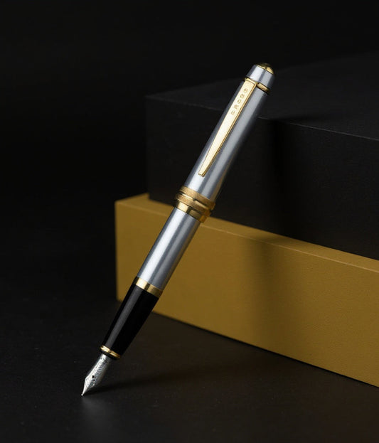 Bailey™ Medalist® Stainless Steel Medium Nib Fountain Pen