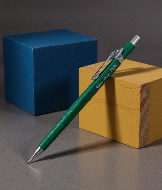 Pentel Sharp Mechanical Pencil, 0.5 mm, HB (#2.5), Black Lead, Green Barrel