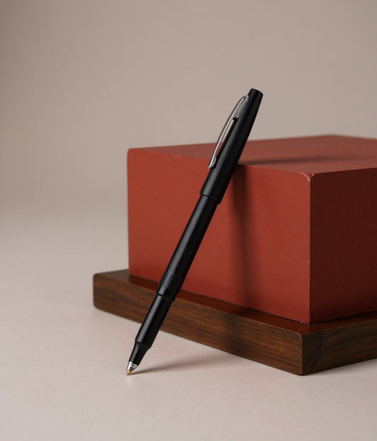 Pentel Rolling Writer Roller Ball Pen, Stick, Medium 0.8 mm, Black Ink, Black Barrel, Dozen