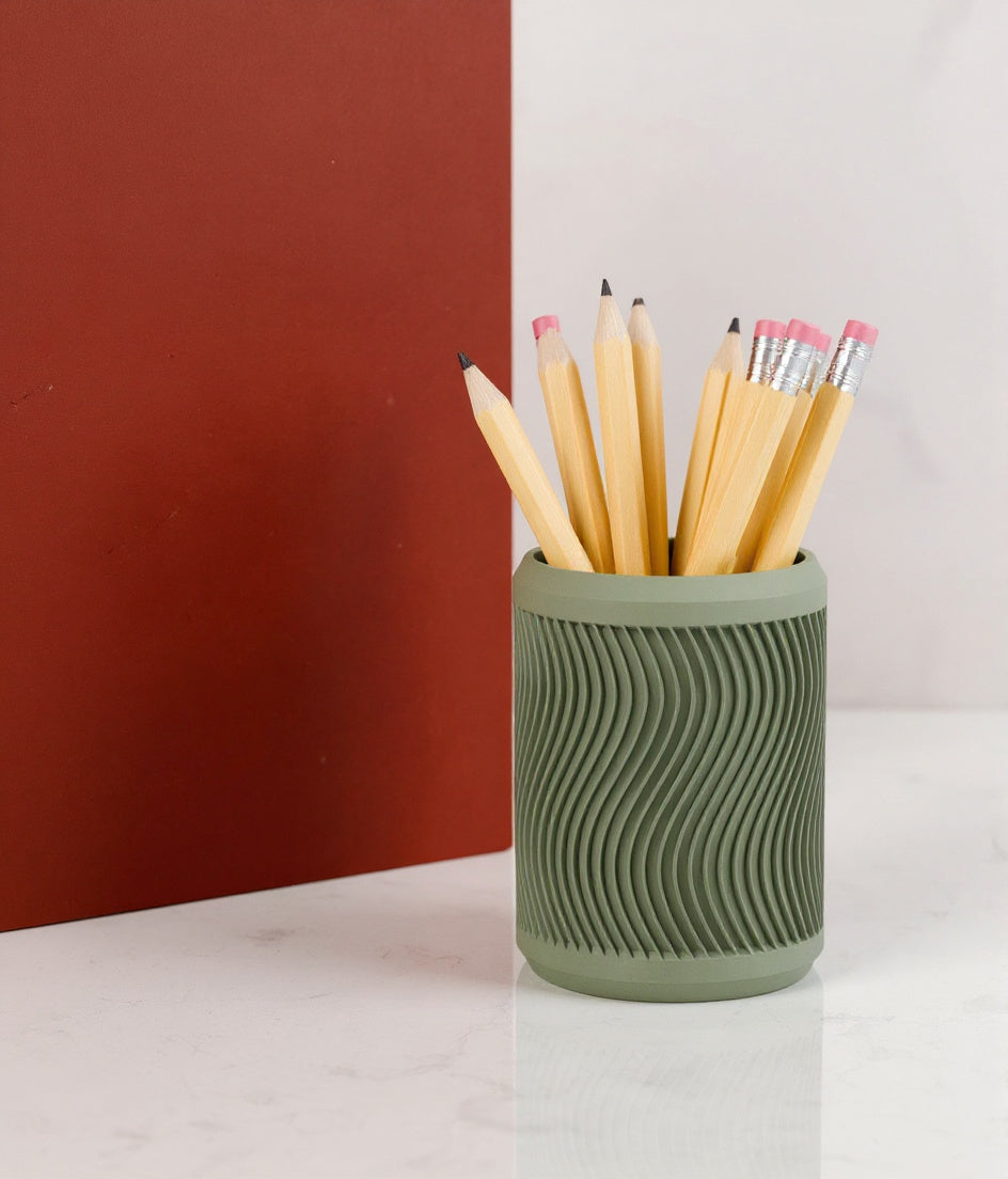Tidal Ceramic Pencil Cup
