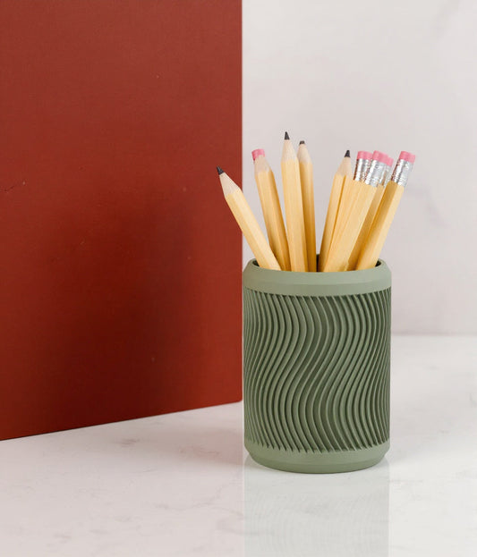 Tidal Ceramic Pencil Cup