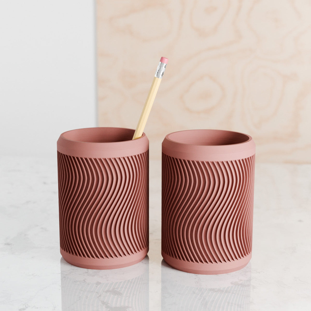 Tidal Ceramic Pencil Cup