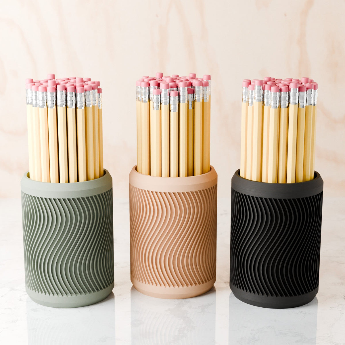 Tidal Ceramic Pencil Cup